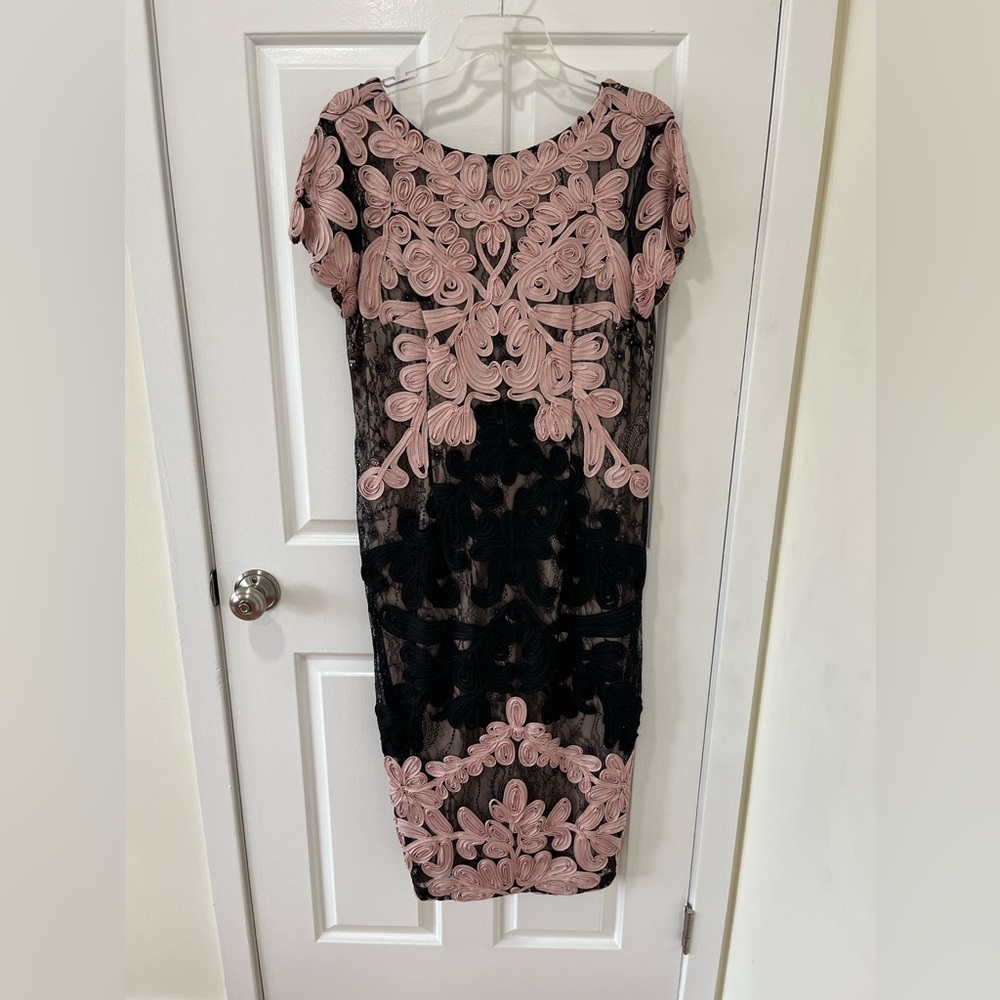 JS Collections Soutache Lace Cocktail Dress